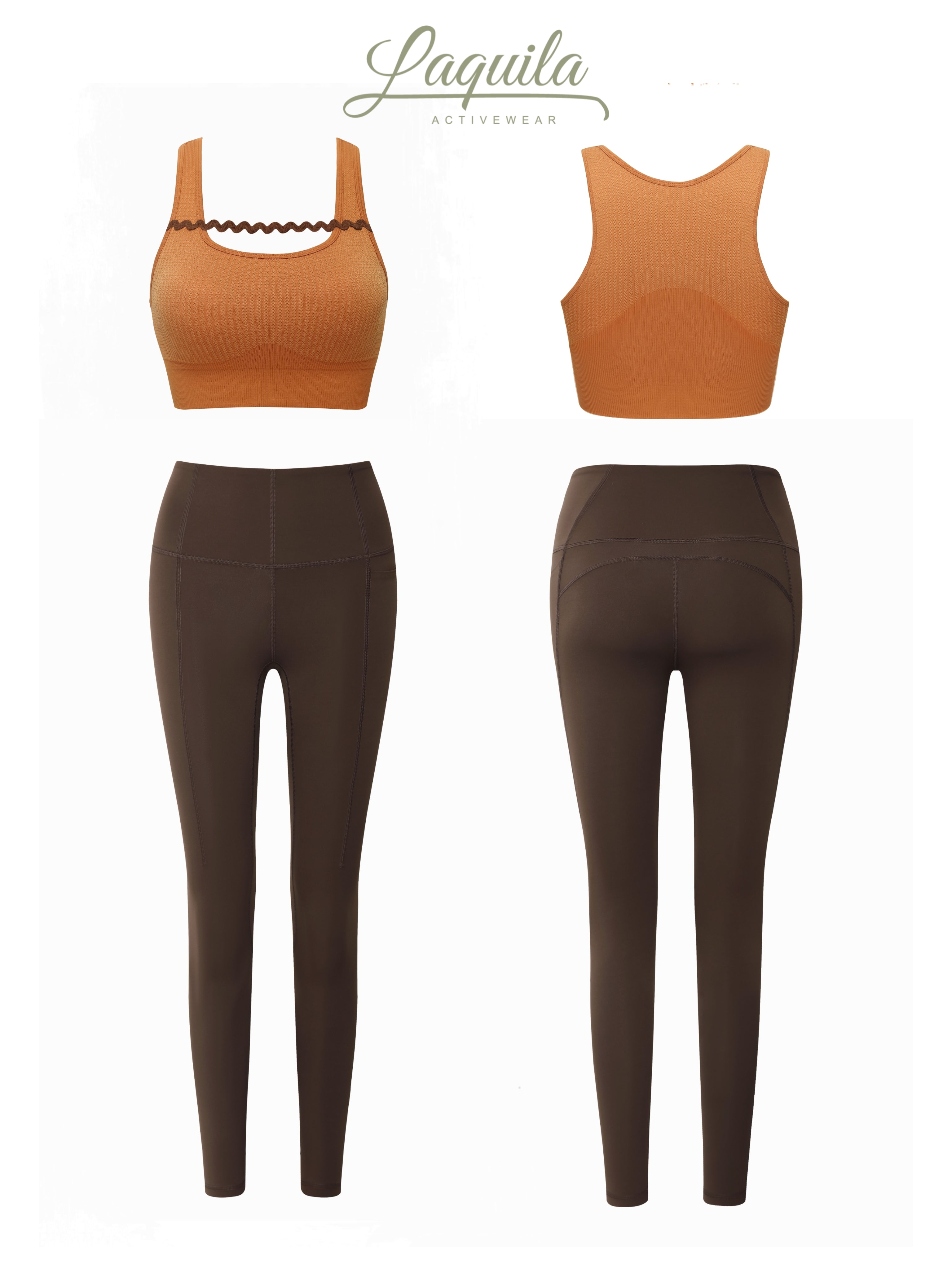 Maillard Nutshell Brown Knitted Seamless Sports Bra