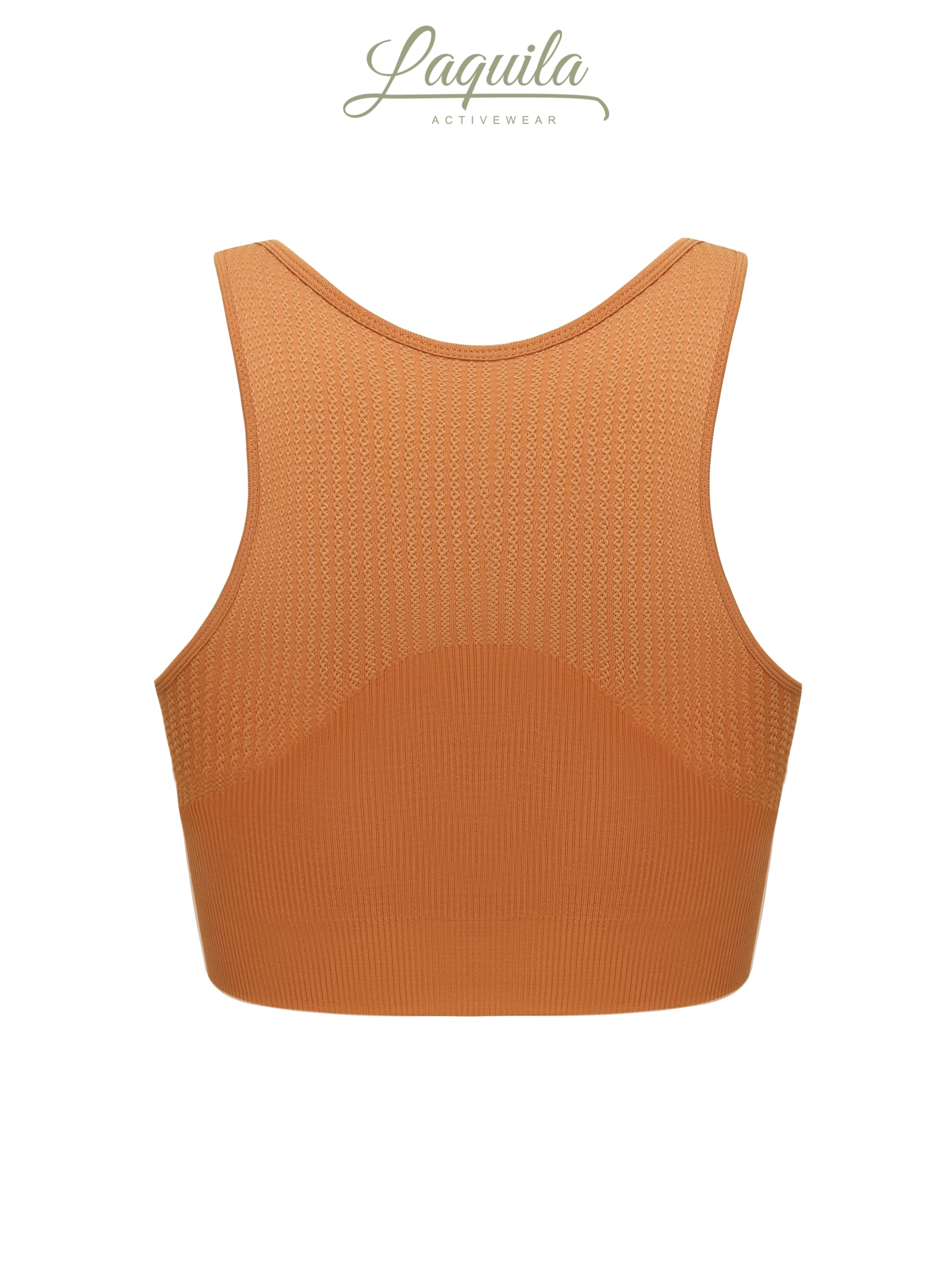 Maillard Nutshell Brown Knitted Seamless Sports Bra