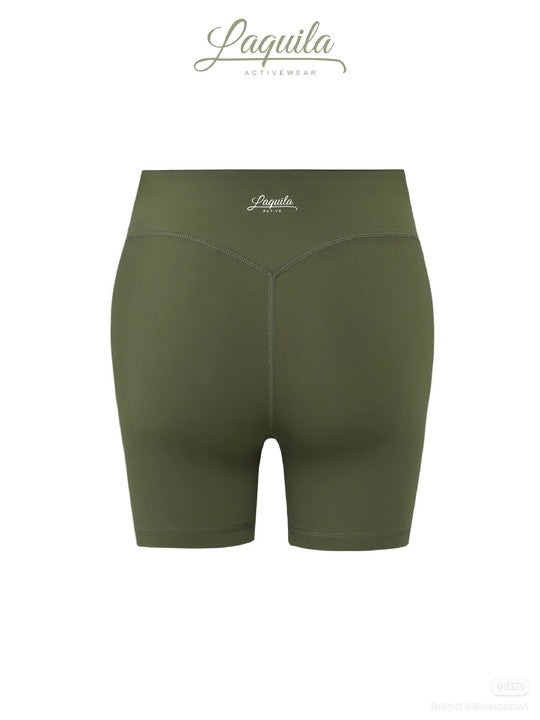 Spruce Green Biker Shorts