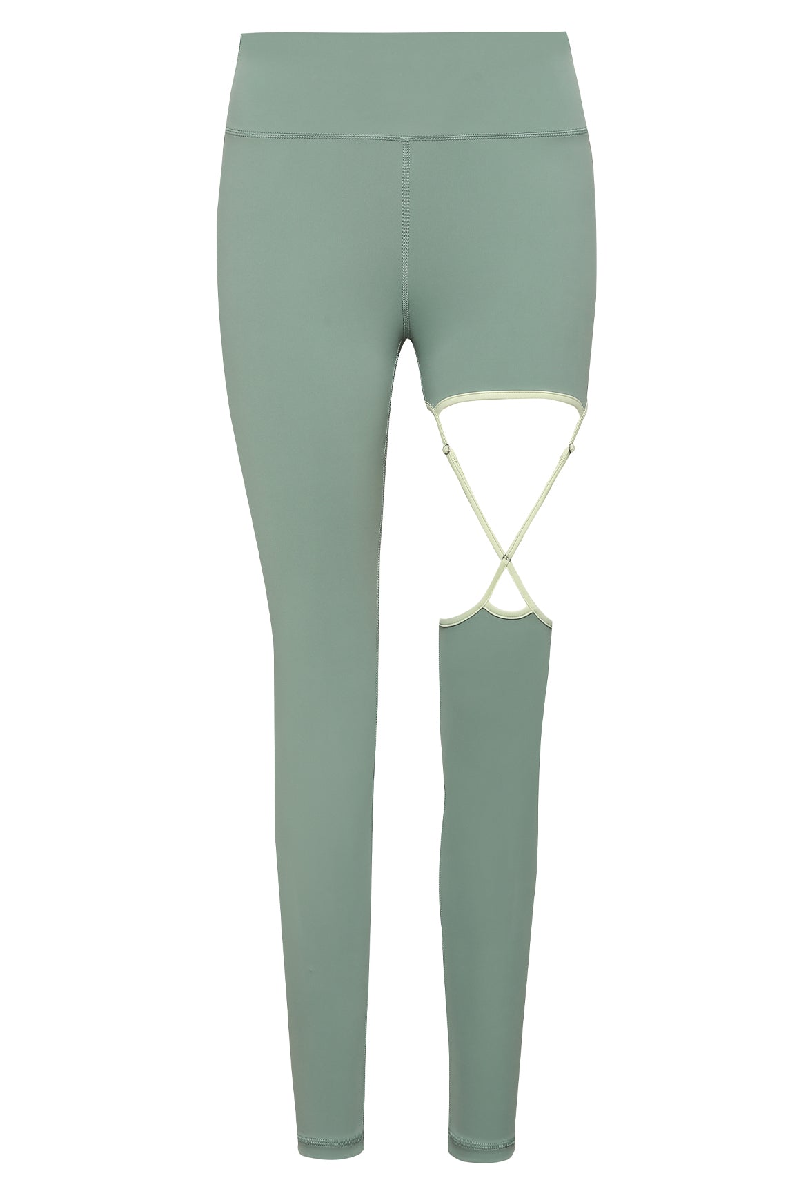 Teal Pu Plain Fitted Leggings, Unscripted